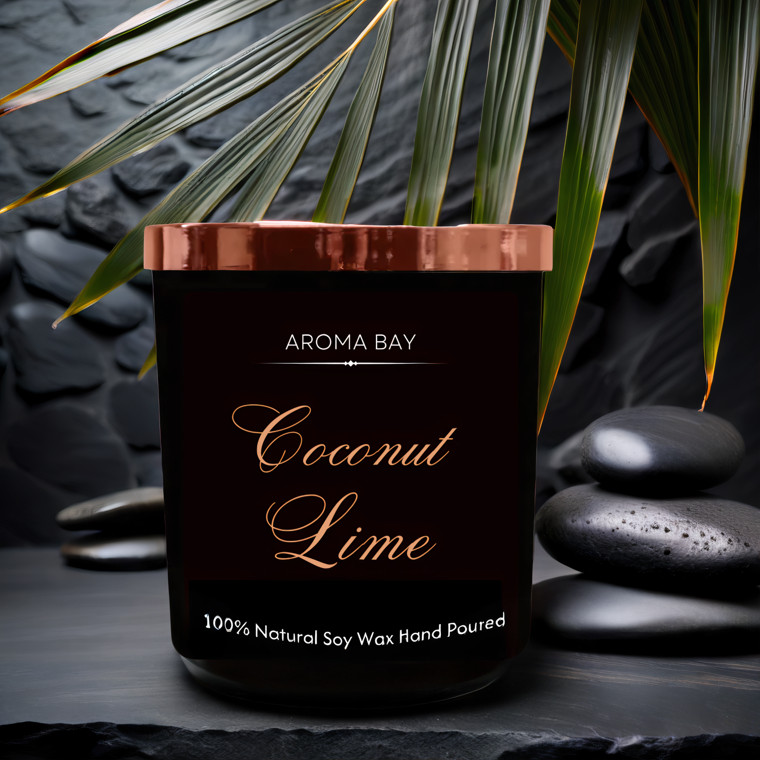 Black Glass Luxury Candles