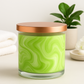 Coconut and Lime Marbled Candle