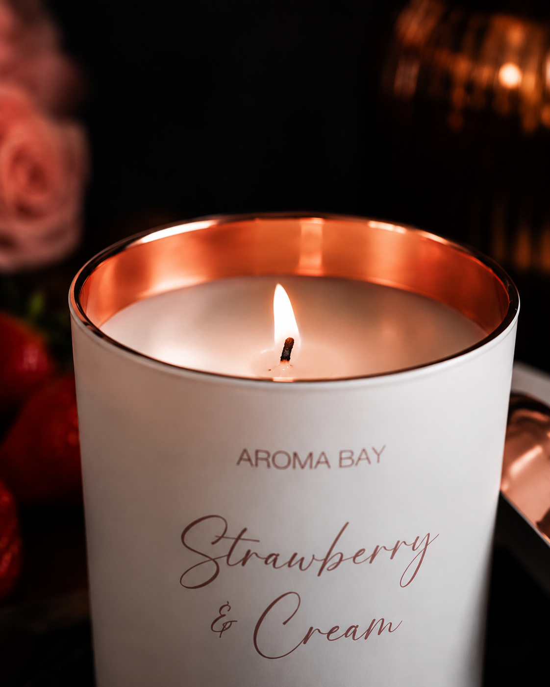Strawberry & Cream Luxury Candle